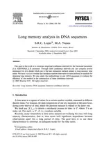 Long memory analysis in DNA sequences