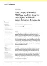 Uma comparação entre ANOVA e modelos lineares mistos para análise de dados de tempo de resposta