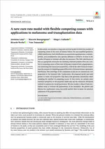 A new cure rate model with flexible competing causes with applications to melanoma and transplantation data