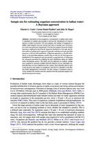 Sample size for estimating organism concentration in ballast water: A Bayesian approach