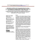 Rendimento acadêmico dos alunos ingressantes nos cursos técnicos integrados: um estudo no IFRN Campus Natal - Zona Norte para as disciplinas de Matemática e Língua Portuguesa