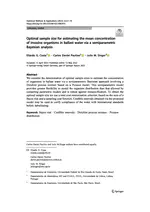 Optimal sample size for estimating the mean concentration of invasive organisms in ballast water via a semiparametric Bayesian analysis